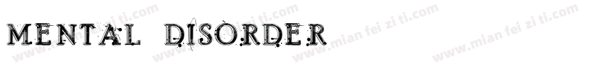 mental disorder字体转换